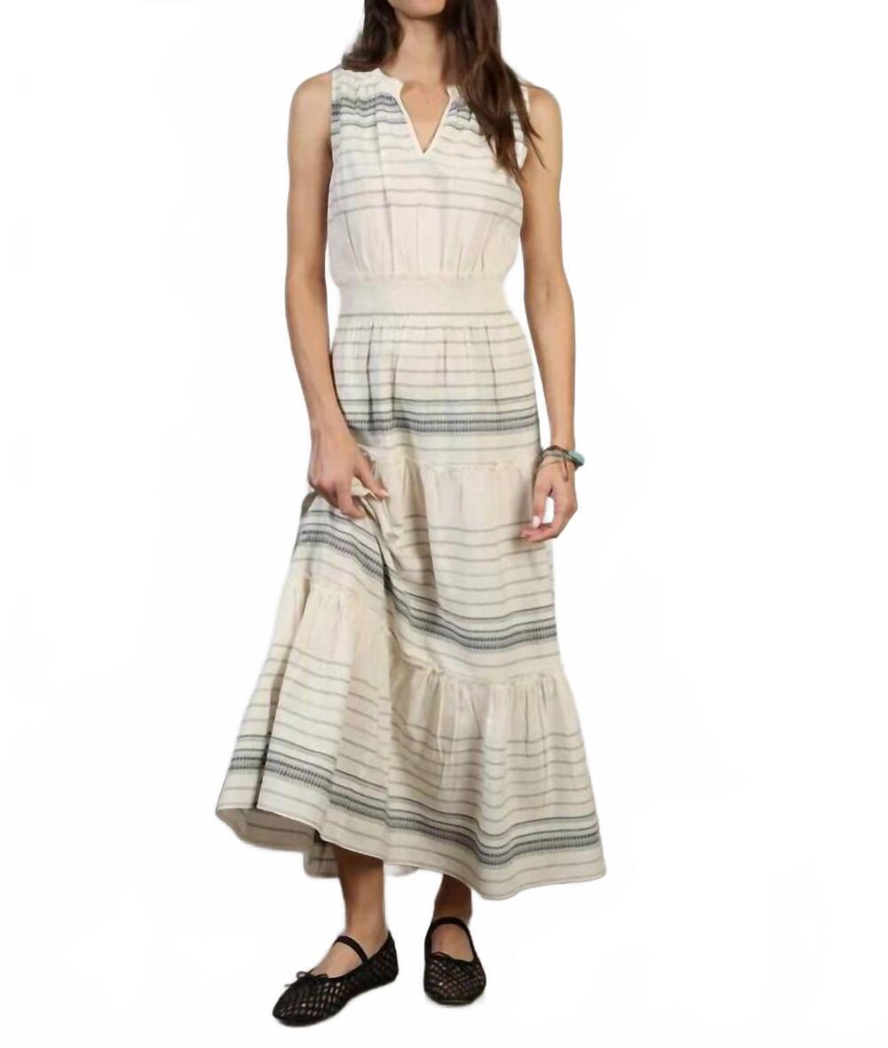 NEW DYLAN andrea striped dress in natural